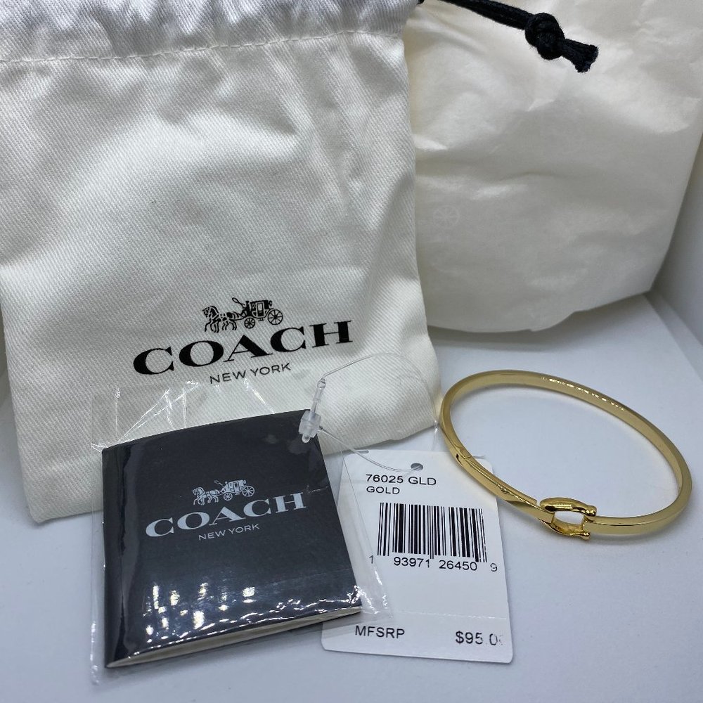 NWT Coach Signature Hook Bangle